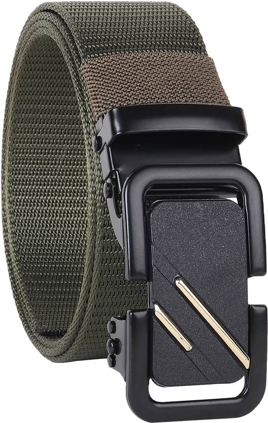 PROVOGUE Men Formal, Casual, Formal, Party Green Nylon Belt