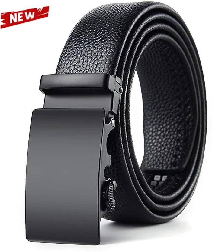 PROVOGUE Men Black Texas Leatherite Belt