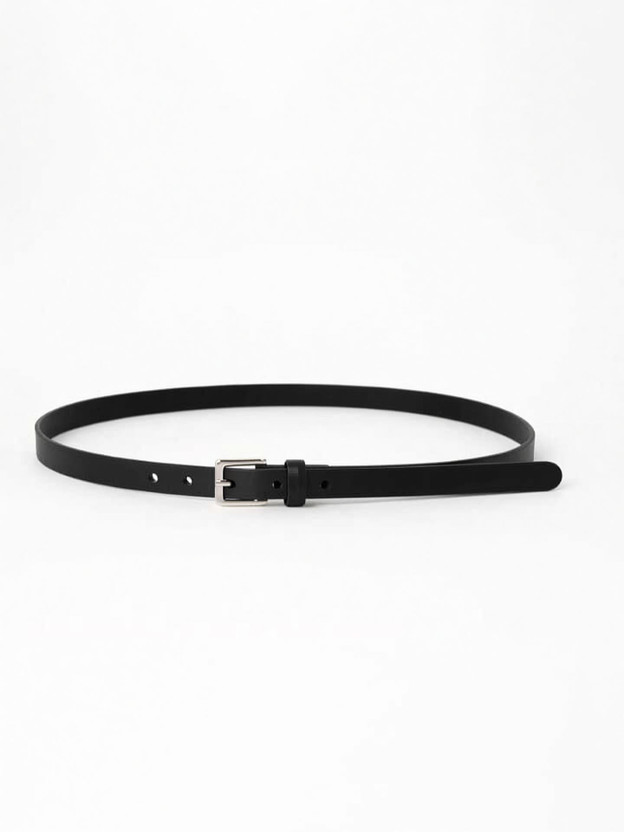 Craft India Women Casual Black Genuine Leather Belt