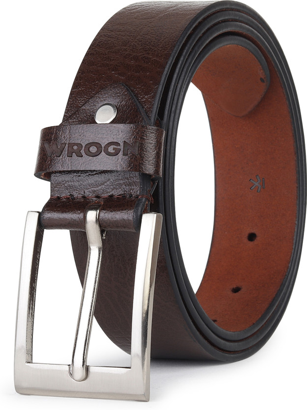 WROGN WROGN Men Formal, Casual, Evening, Party Brown Genuine Leather Belt - Flipkart Deal