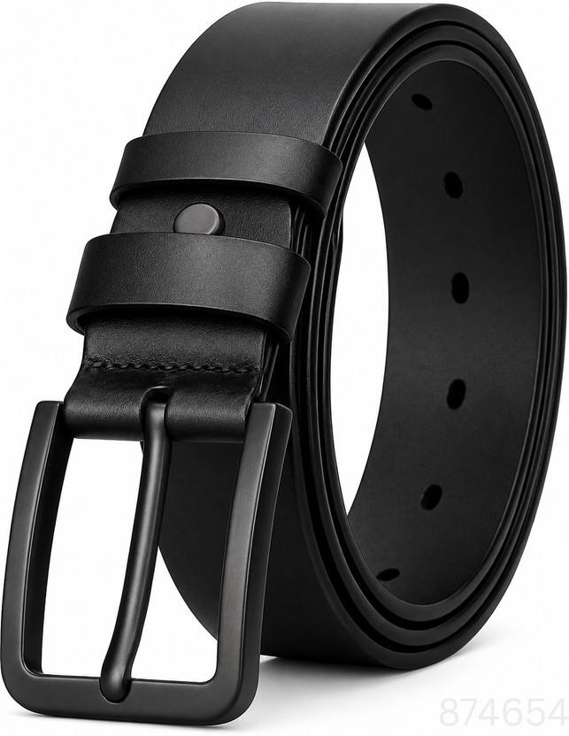 laczo Men Casual, Formal, Party Black Synthetic Belt
