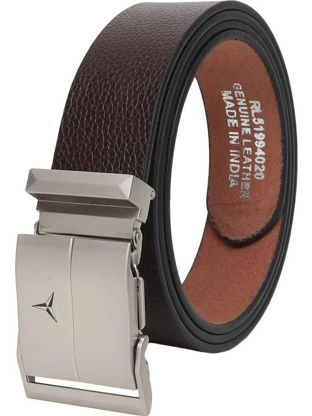 PROVOGUE Men Formal, Casual, Evening, Party Brown Genuine Leather Belt