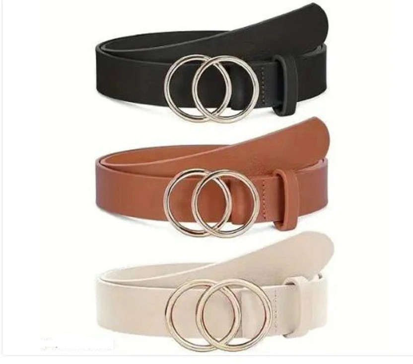 Hapani Fashion Women Evening Black, Brown, White Texas Leatherite Belt