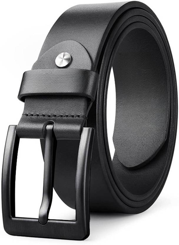 PROVOGUE Men Formal, Casual, Party Black Genuine Leather Belt
