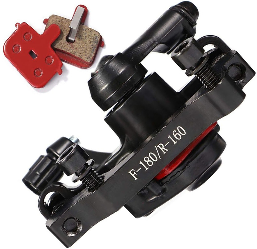 NSV Cycle Disc Brake Mechanical Caliper Front and Rear Disk and Extra Disc Brake Pad Bicycle Brake Disk(180 mm)