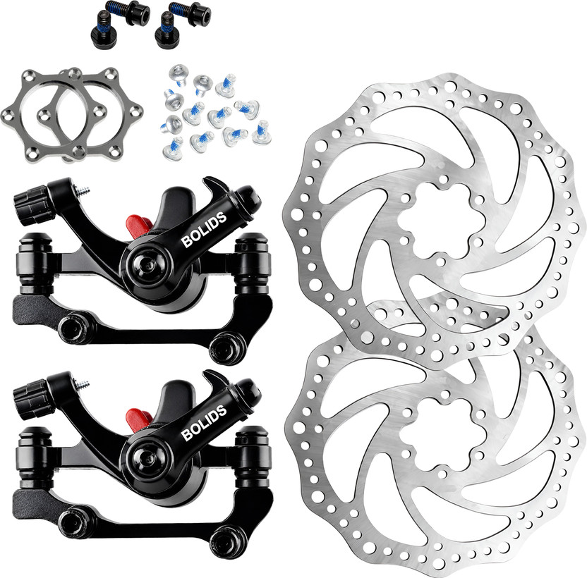 Razaiq 2 Pack Bicycle Disc Brake System with Calipers, Rotors & Hub Nut Kit Bicycle Brake Disk(160 mm)