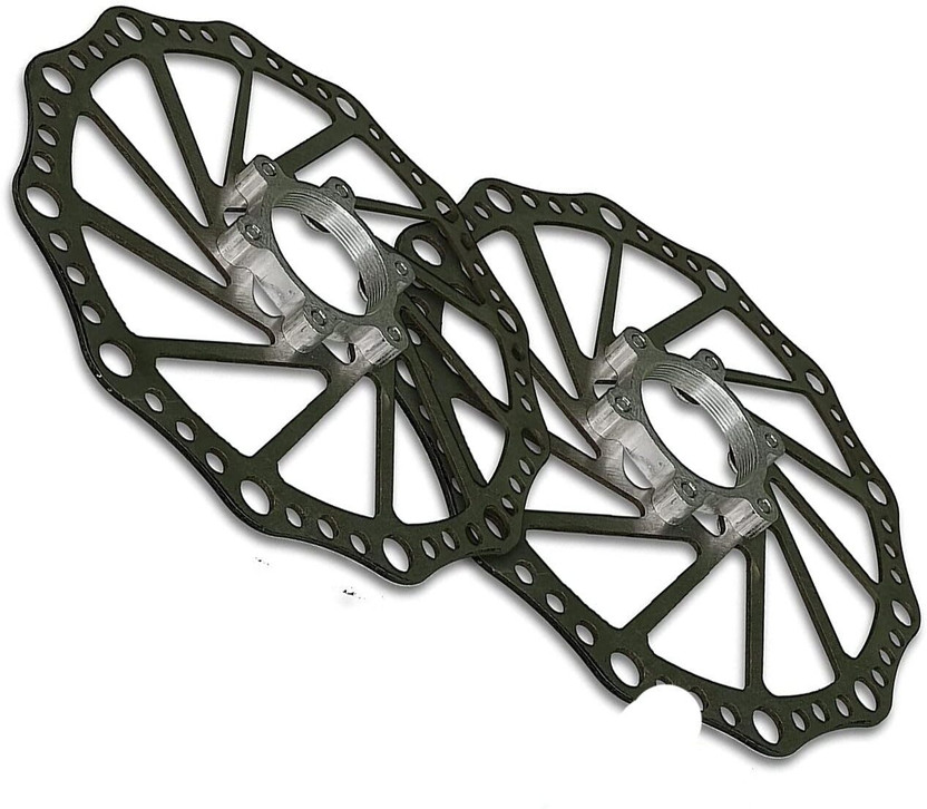 Onbicle Cycle Disc Brake Plates with ring for Bicycle High Strength plate brakes (2pc) Bicycle Brake Disk(160 mm)