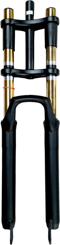 CARBON BIKE 27.5" Steel, Aluminium Alloy Mountain Bike Bicycle Fork(BLACK 100 mm)