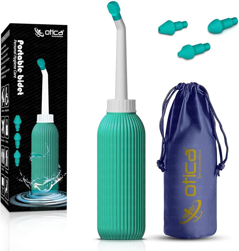 OTICA Portable Bidet Spray for Toilet 500ML Handheld Personal Hygiene Peri Bottle Bidet Nozzle(Green)