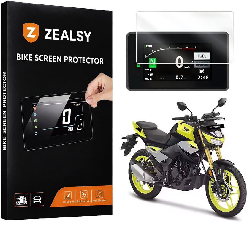 Zealsy Screen Guard CB Hornet 125 2025 TFT Digital Speedometer Display Protector Bike Display Screen Guard(Honda)