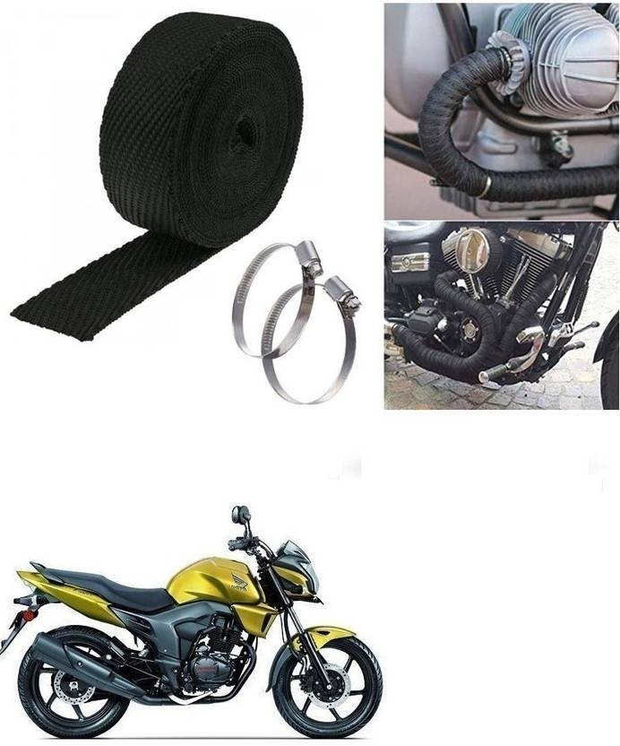 SRPHERE (3 Mtrs) Silencer Wrap Bike Exhaust Heat Shield for Honda