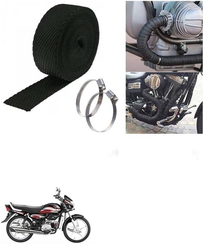 SRPHERE (3 Mtrs) Silencer Wrap Bike Exhaust Heat Shield for Hero CD