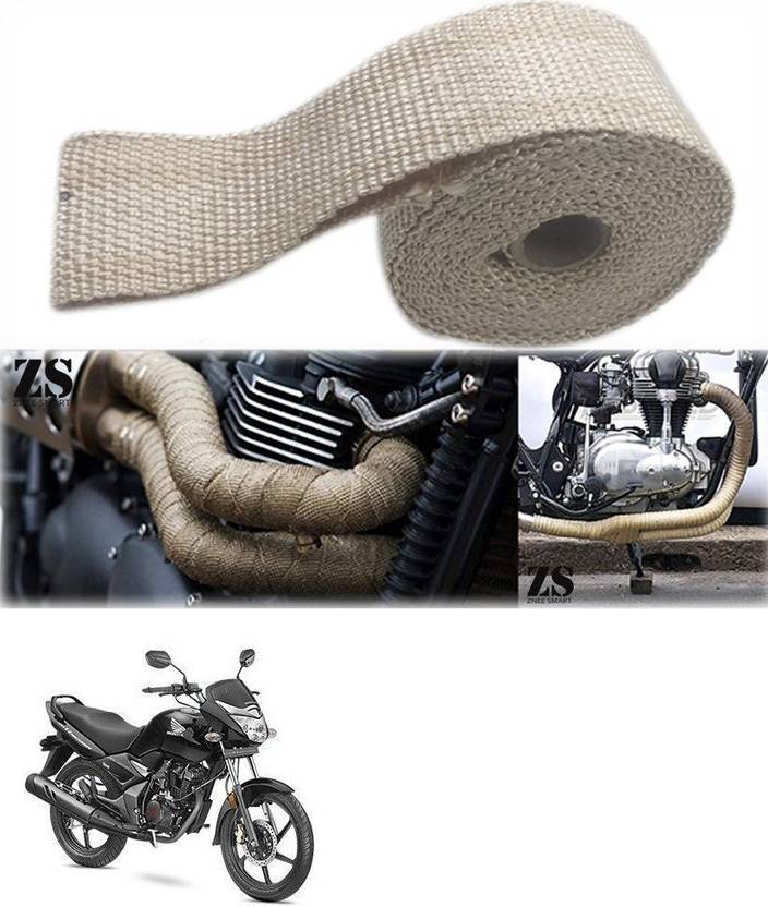 AXWee Silencer Wrap Cream Color for Honda CB Unicorn 150 Bike Exhaust