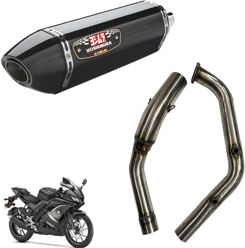 B L RACING Yamaha R15 Full Exhaust System(Stainless Steel)