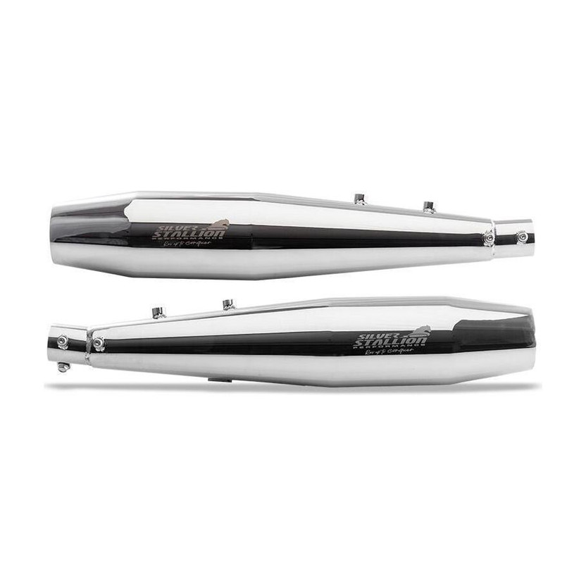 SILVER SILVER STALLION PERFORMANCE Exhaust System Pair for Royal Enfield Interceptor 650 / GT 650, Polished Finish Royal Enfield Continental GT Slip-on Exhaust System(Stainless Steel) - Flipkart Deal