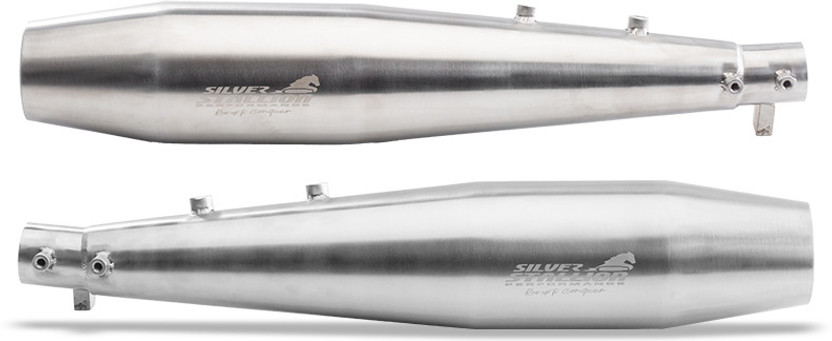 SILVER STALLION PERFORMANCE Silver stallion performance exhaust Royal Enfield Continental GT Slip-on Exhaust System(Stainless Steel)