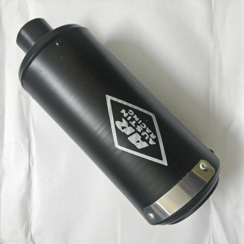 RA ACCESSORIES Universal For Bike Universal For Bike Slip-on Exhaust System(Mild Steel)