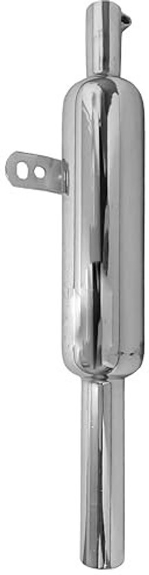 Pepstter Quality HK Indori Silencer Classic for RE Reborn Classic 350cc Royal Enfield Classic 350 Full Exhaust System(Mild Steel)