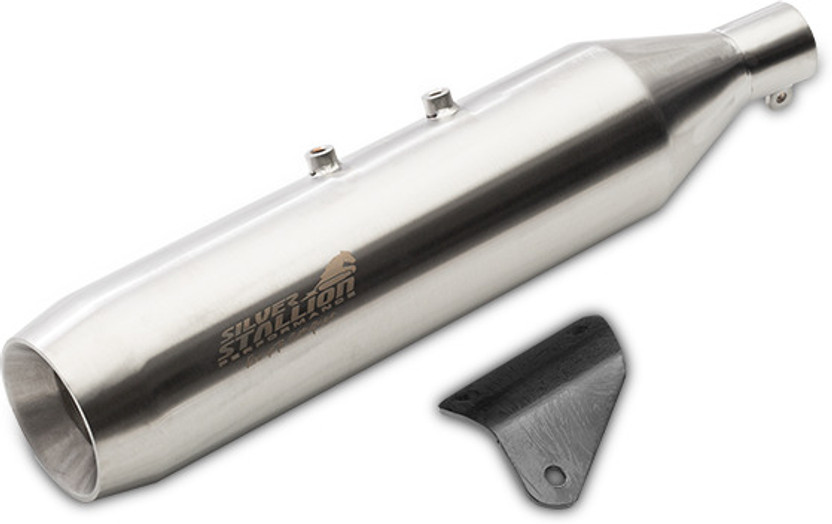 SILVER STALLION PERFORMANCE HIMALAYAN 411 / SCRAM / SCRAM 440 Royal Enfield NA Slip-on Exhaust System(Stainless Steel)