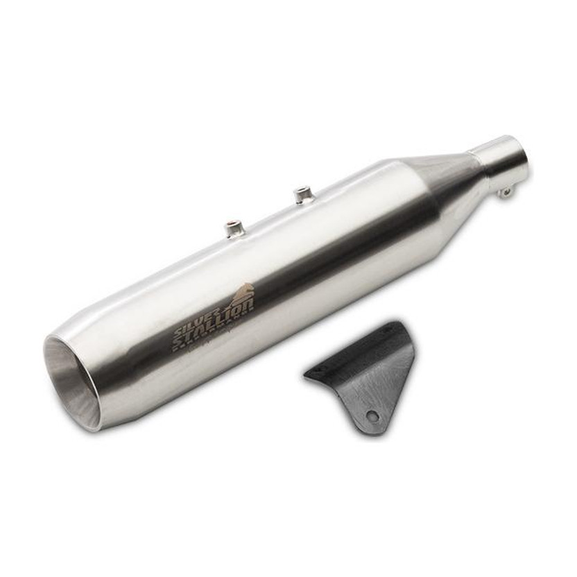SILVER STALLION PERFORMANCE HIMALAYAN 411 / SCRAM / SCRAM 440 Royal Enfield NA Slip-on Exhaust System(Stainless Steel)