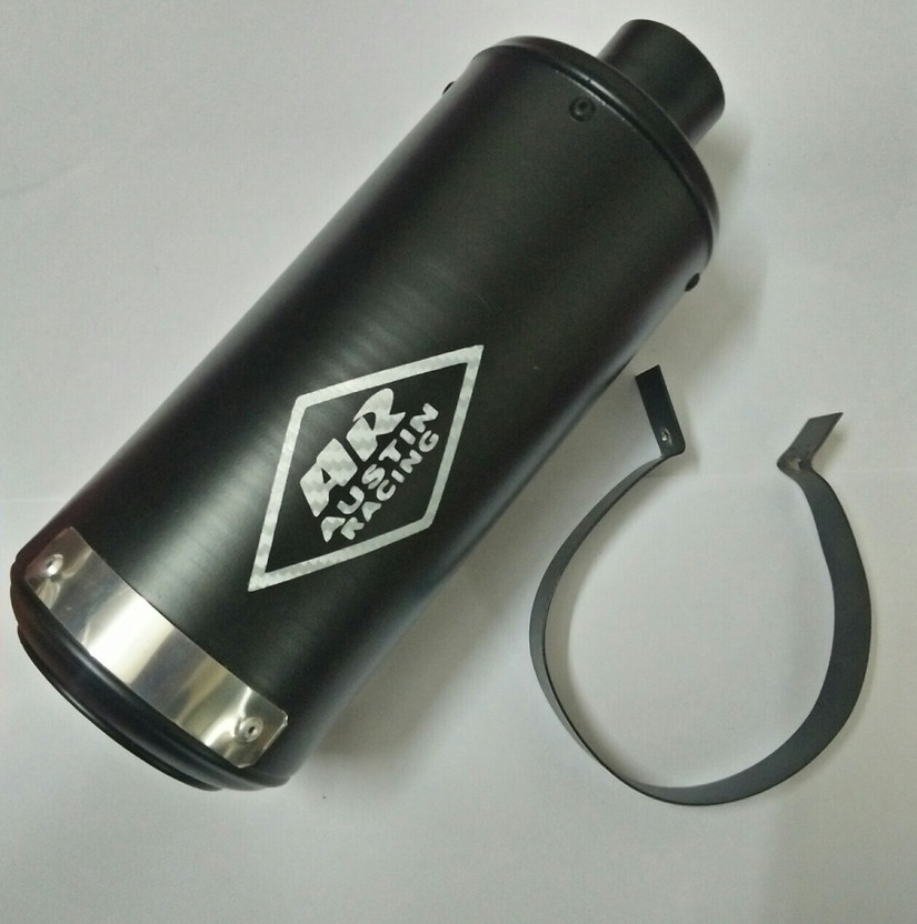 RA ACCESSORIES Universal For Bike Universal For Bike Slip-on Exhaust System(Mild Steel)