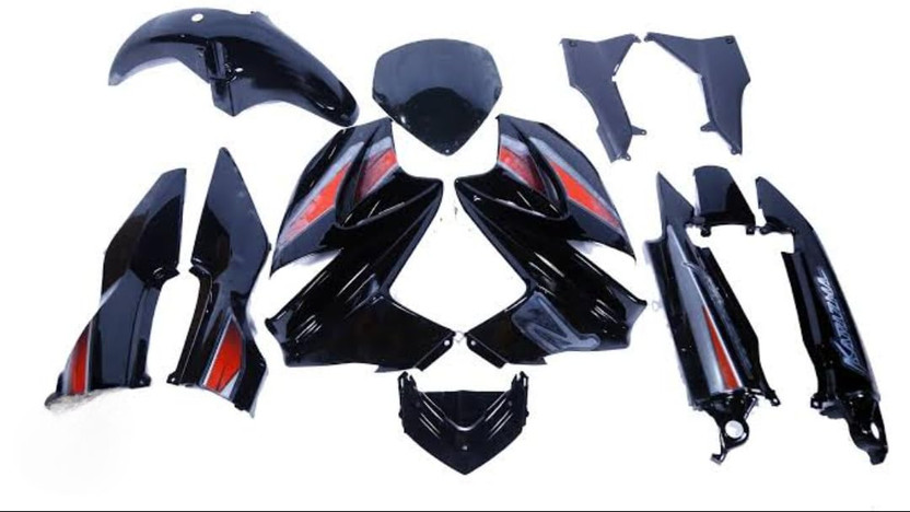 Purjah Karizma R�Bike Body Parts (Black) Bike Fairing Kit