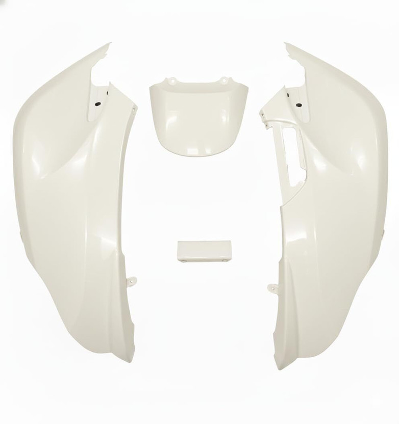 Purjah Aviator Rear Back Scooty Body Parts (White) Bike Fairing Kit