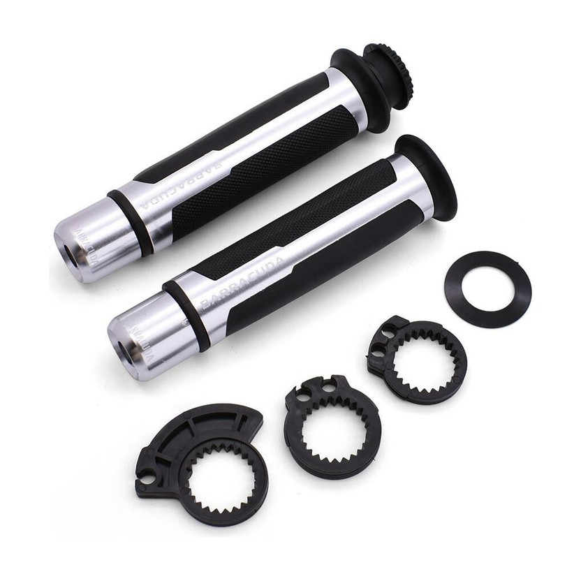 Hybrid Hybrid Motors Barracuda Handle Grip SILVER Handle Bar Grip For Universal For Bike Universal For Bike(Pack of 2) - Flipkart Deal