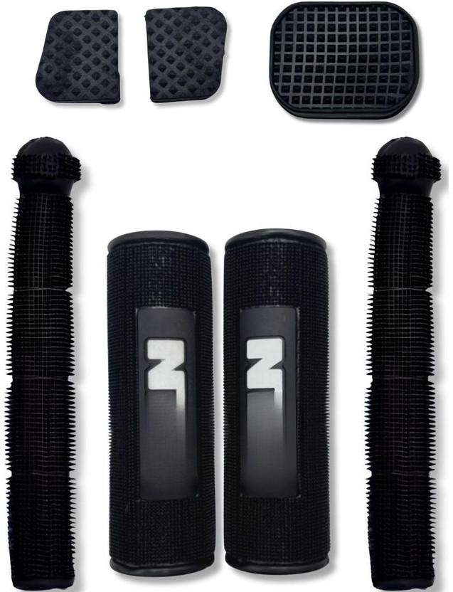 REENA NOS Blue Grip Cover with Brake and Gear Lever Cover Handle Bar Grip For Universal For Bike Universal For Bike(Pack of 7)