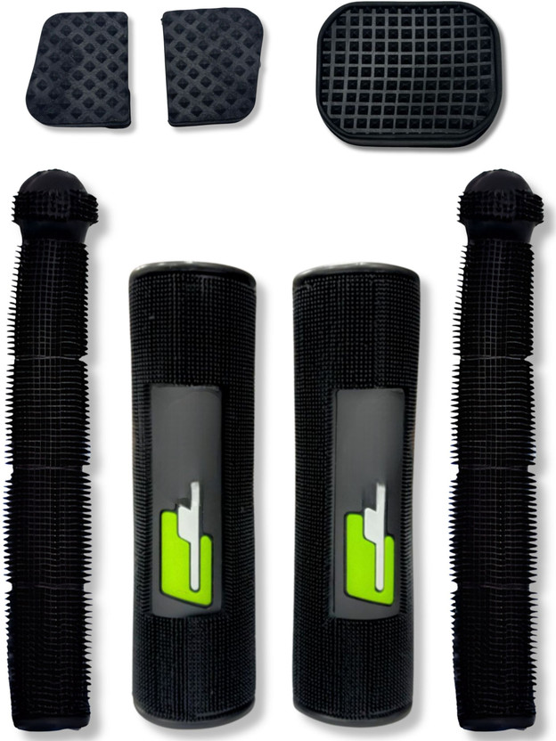 REENA GT Green Grip Cover with Brake and Gear Lever Cover Handle Bar Grip For Universal For Bike Universal For Bike(Pack of 7)