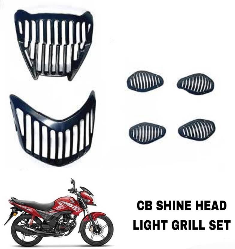 SHOWRIDE COMPLETE SET PLASTIC GRILLS FOR HONDA CB SHINE SB4 Bike