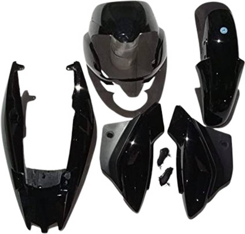network FIT for Full Body KIT for Pulsar DTSI 150CC Bike Black Set of 4 Bike Headlight Visor