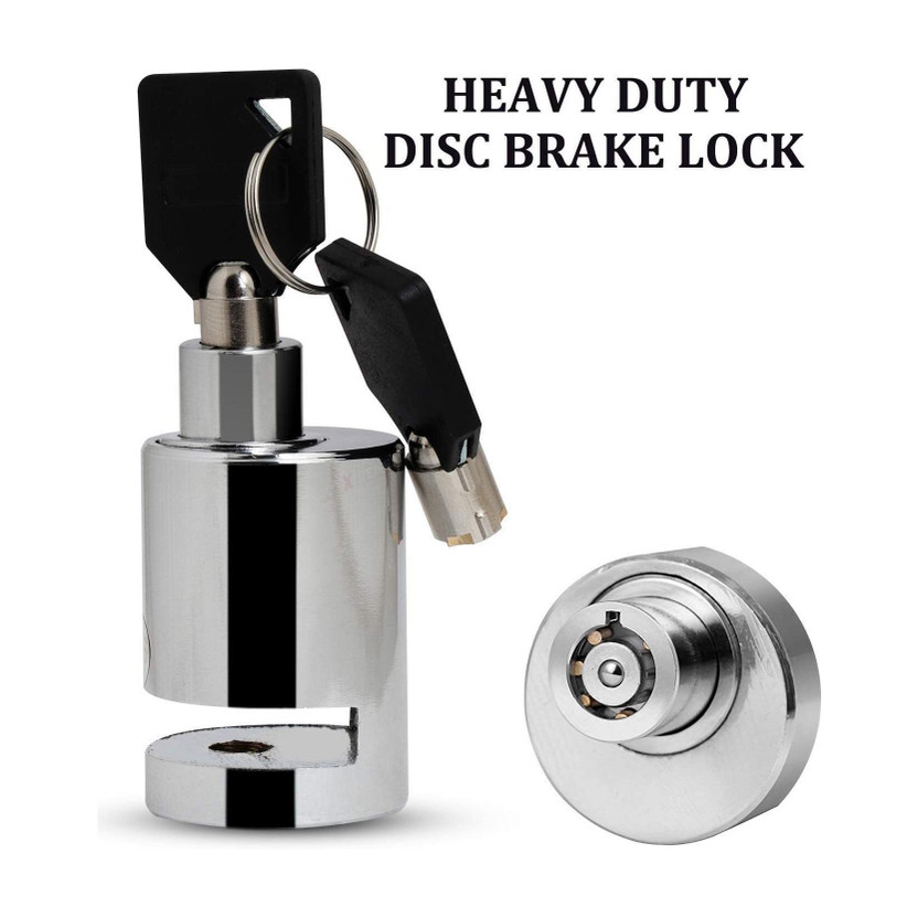 XpertRider Anti-Theft Security Lock Heavy Duty Stainless Steel Disc Brake Lock for Bike & Motorcycle Disc Lock(Steel)