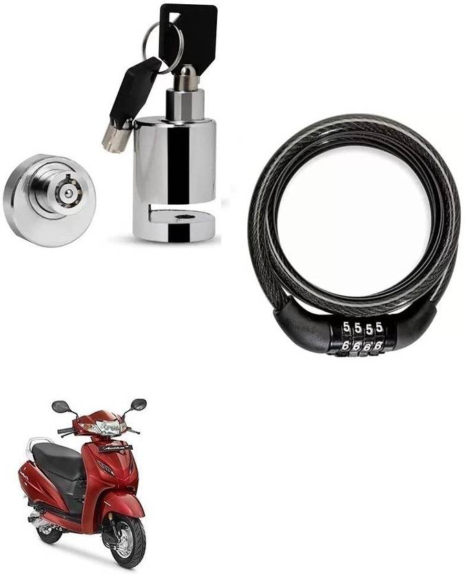 AS TRADERS Heavy Duty Disc Brake Lock with Heavy Number Lock for Honda