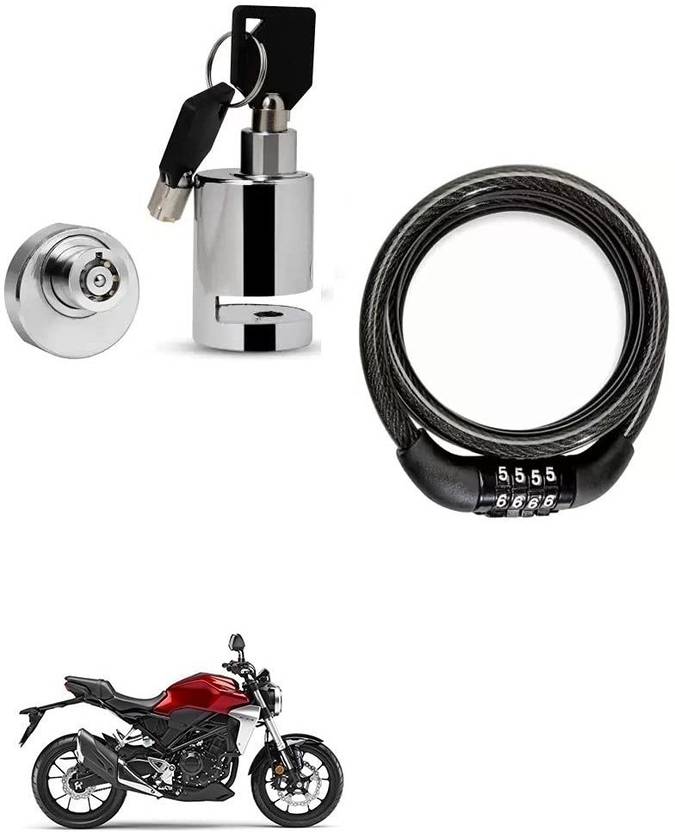 AS TRADERS Heavy Duty Disc Brake Lock with Heavy Number Lock for Honda