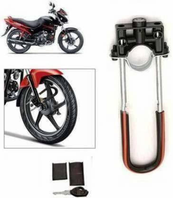 AS TRADERS UType Bike Anti Theft Front Shocker Lock Wheel Lock for