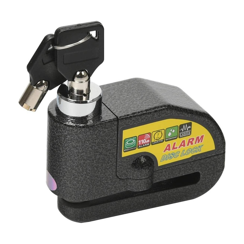 Auto Auto Hub Anti Theft Alarm Disc Lock with 110dB Alarm Sound Disc Lock(Black) - Flipkart Deal