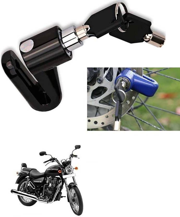 AS TRADERS Motorcycle Disc Brake Lock/Disk Lock Security for Royal