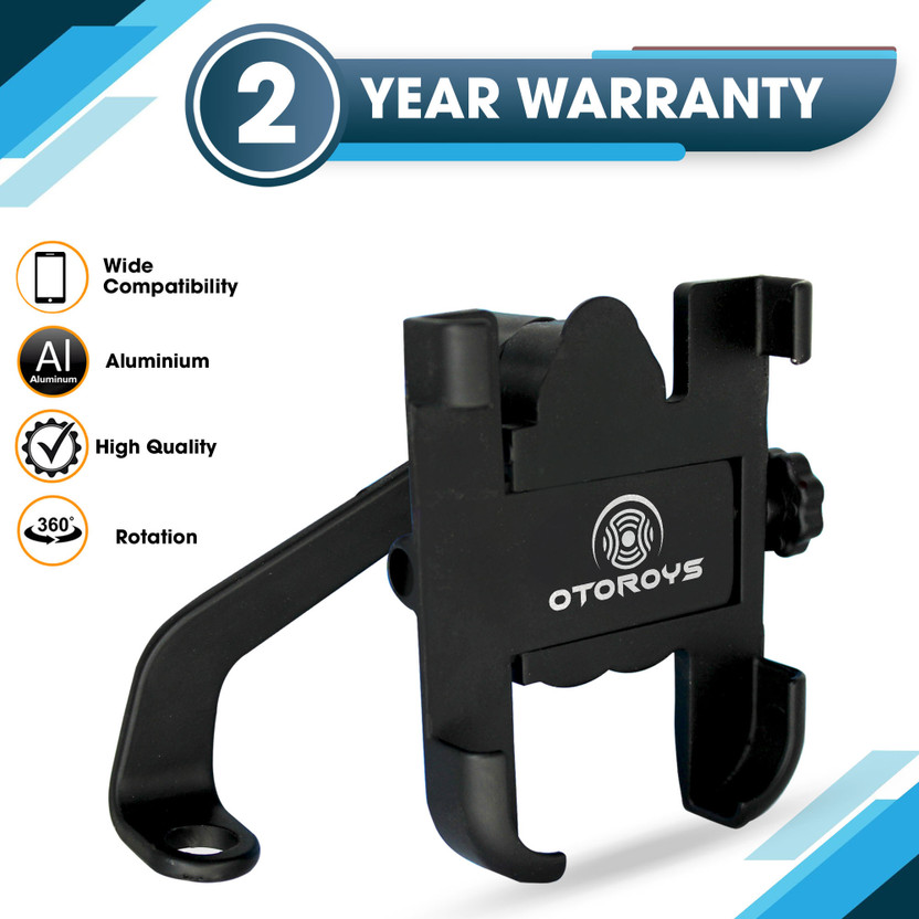 Otoroys Universal Bike Mount Holder Verson 2.0 Metal Body 360 Degree Bike Mobile Holder(Black)