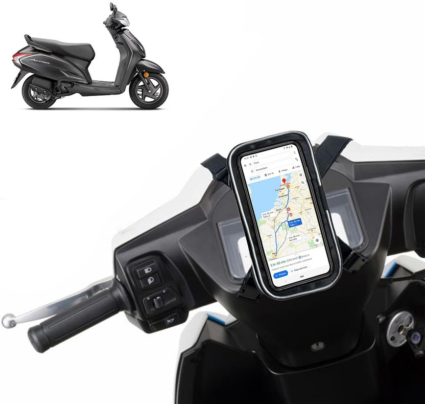 GOSHIV-car and bike accessories Scooter/Scooty Mobile Holder for Activa 6G Bike Mobile Holder(Black)