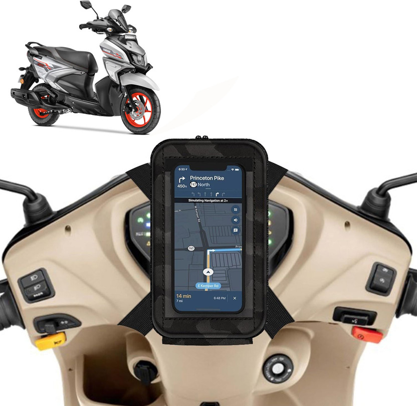 GOSHIV-car and bike accessories Scooter/Scooty Mobile Holder for Cygnus Ray ZR Bike Mobile Holder(Multicolor)