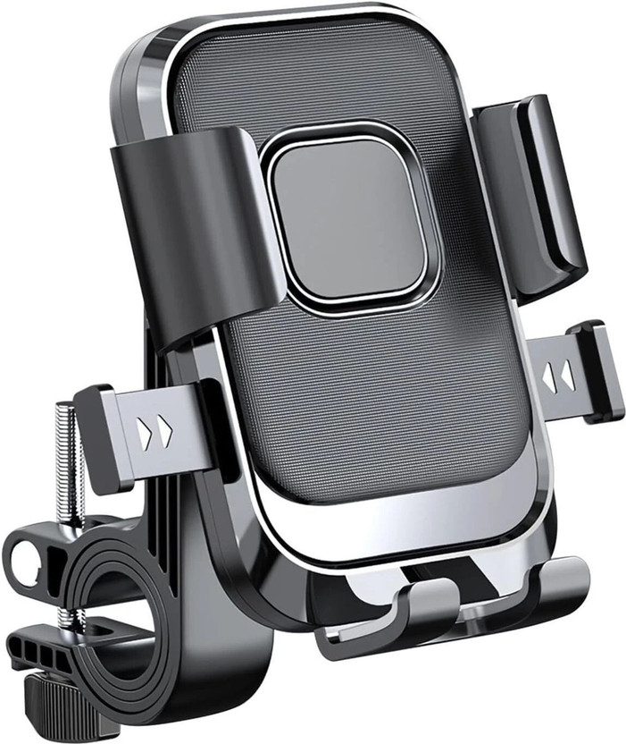Hold up adjustable anti shake cycle & bike mobile stand Bike Mobile Holder(Black)