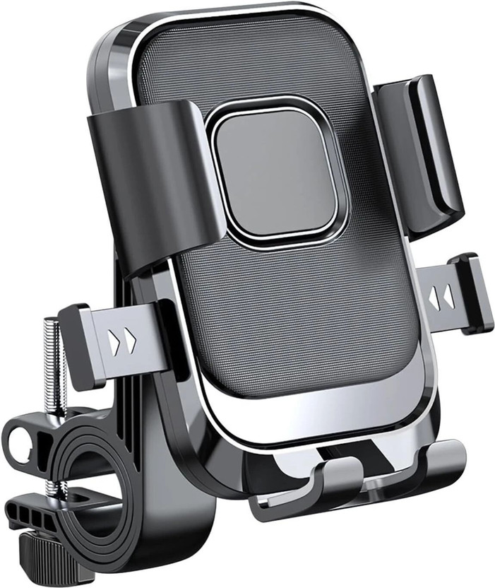 AutoSoul Lucky Gadgets adjustable anti shake cycle & bike mobile stand waterproof Bike Mobile Holder(Black)