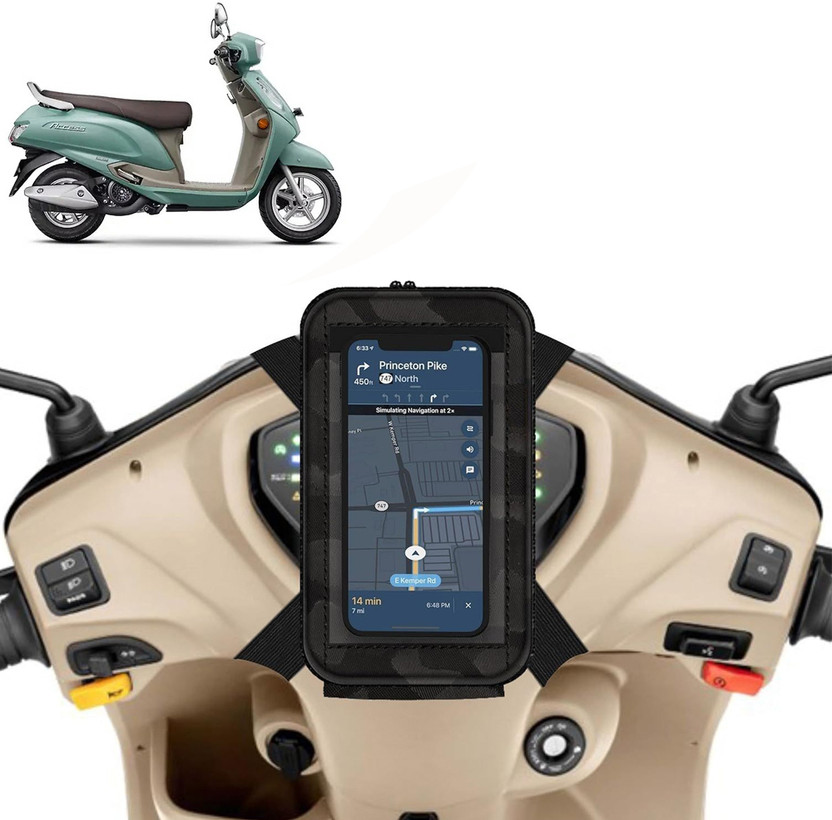 GOSHIV-car and bike accessories Scooter/Scooty Mobile Holder for Access Bike Mobile Holder(Multicolor)
