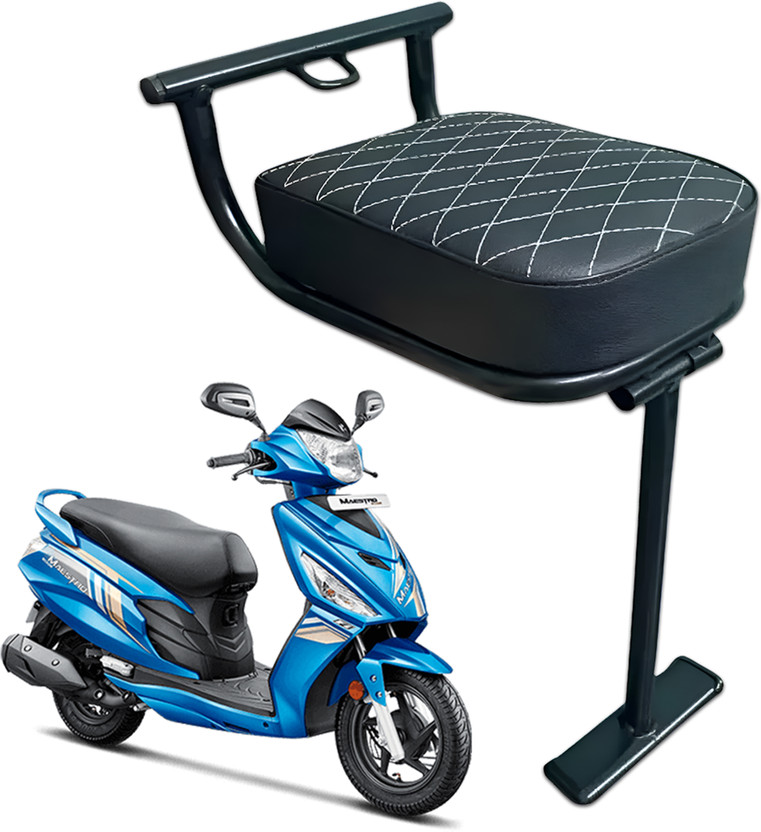 BRXR Baby Seat for Scooty | Foldable | Safety & Comfort Ride Single Bike Seat Cover For Hero Maestro