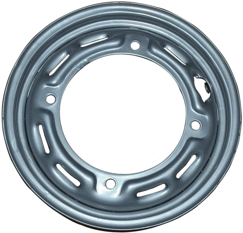 Vtrust Wheel Rim Compatible with Honda Activa New Models, Silver (New) Front, Rear Alloy Aluminium Honda Activa Motorbike Tyre Rim(Road)