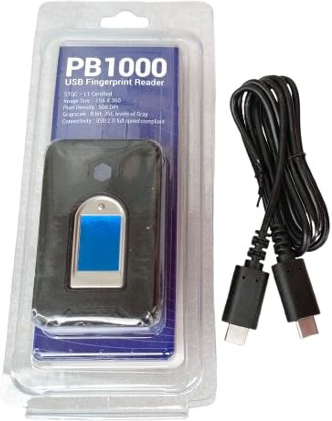 RICH POLO PB1000 L1 Biometric Fingerprint C-Type USB Scanner with RD Service Access Control(Fingerprint)