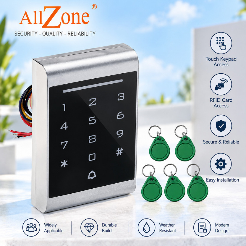 Allzone RFID Access Control System for Door & Elevator | 2000 User Capacity Door Locks(Face, Fingerprint, Password, Card)