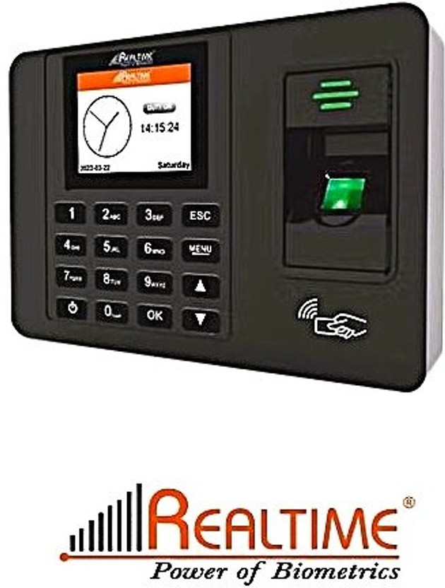 Realtime C101+ Secure Biometric Attendance System with Access Control (No Wifi) Time & Attendance(Fingerprint, Password, Card)