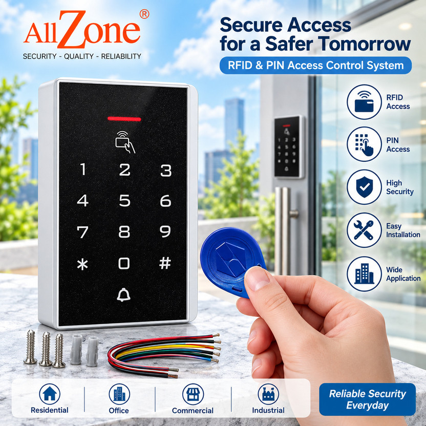 Allzone Allzone Elevator Access Controller with RFID Card & Keypad for 2000 Users Access Control(Card, Password, ID) - Flipkart Deal